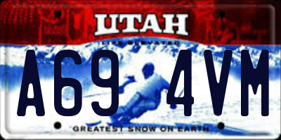 UT license plate A694VM