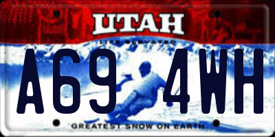 UT license plate A694WH