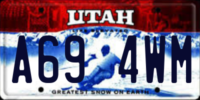 UT license plate A694WM