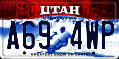 UT license plate A694WP