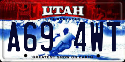 UT license plate A694WT