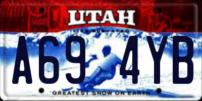 UT license plate A694YB