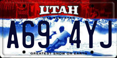 UT license plate A694YJ