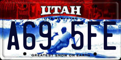 UT license plate A695FE