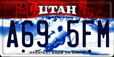 UT license plate A695FM