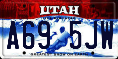 UT license plate A695JW