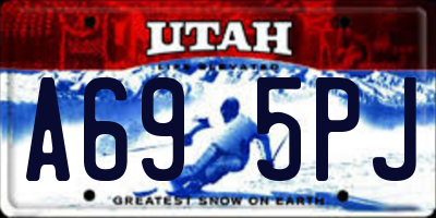 UT license plate A695PJ