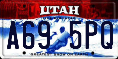 UT license plate A695PQ