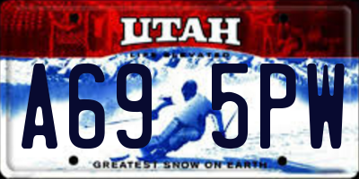 UT license plate A695PW