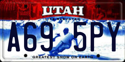 UT license plate A695PY