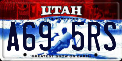 UT license plate A695RS