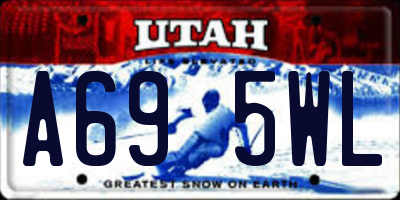 UT license plate A695WL