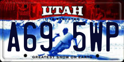 UT license plate A695WP