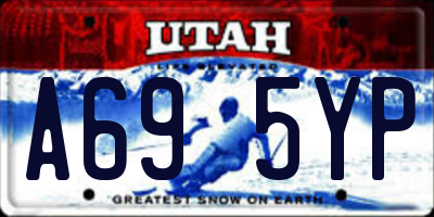 UT license plate A695YP