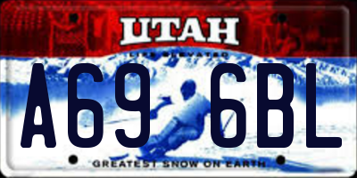 UT license plate A696BL