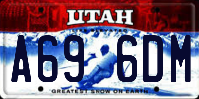 UT license plate A696DM