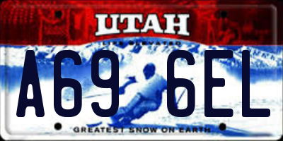 UT license plate A696EL