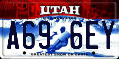 UT license plate A696EY