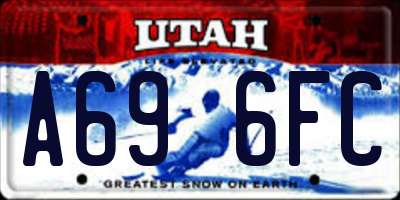 UT license plate A696FC