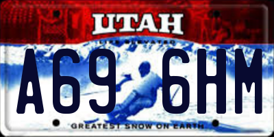 UT license plate A696HM