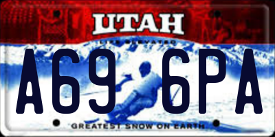 UT license plate A696PA