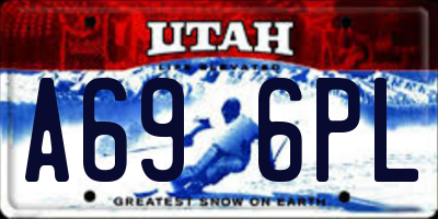 UT license plate A696PL