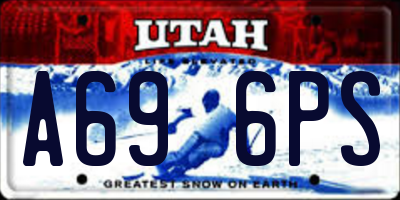 UT license plate A696PS
