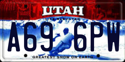 UT license plate A696PW