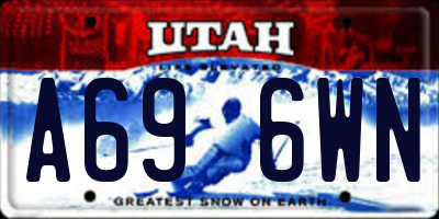 UT license plate A696WN