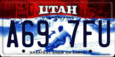 UT license plate A697FU