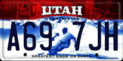 UT license plate A697JH