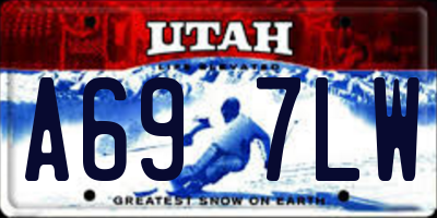 UT license plate A697LW