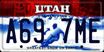 UT license plate A697ME