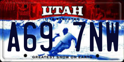 UT license plate A697NW