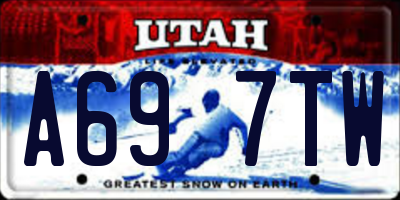 UT license plate A697TW