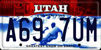UT license plate A697UM