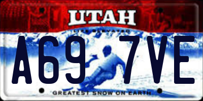UT license plate A697VE