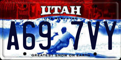 UT license plate A697VY