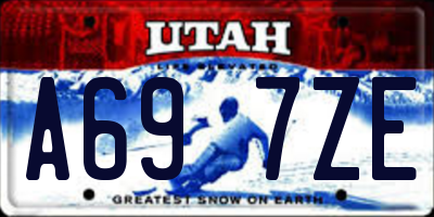 UT license plate A697ZE