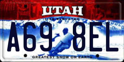 UT license plate A698EL