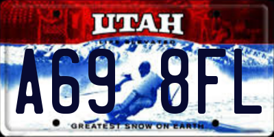 UT license plate A698FL