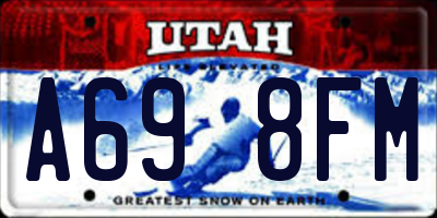 UT license plate A698FM