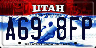 UT license plate A698FP