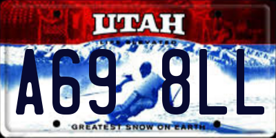 UT license plate A698LL