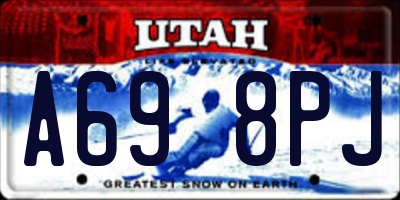 UT license plate A698PJ
