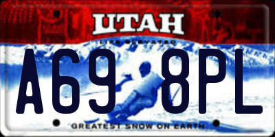 UT license plate A698PL