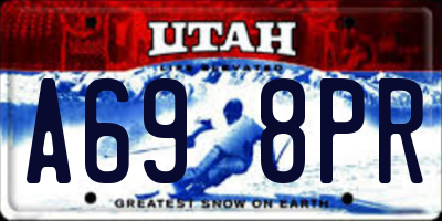 UT license plate A698PR