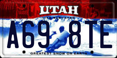 UT license plate A698TE