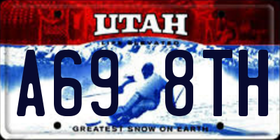 UT license plate A698TH