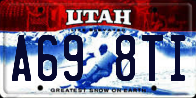 UT license plate A698TI
